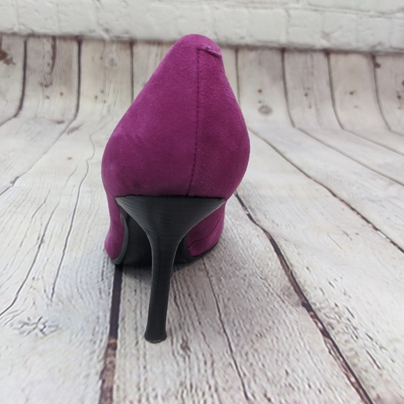 Guess Pointy Toe Pink Suede Shoes 6.5m - Picture 5 of 12